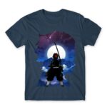 Tanjiro silhouette Denim Men's Tee for Anime, Kimetsu No Yaiba