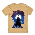 Tanjiro silhouette Sand Men's T-shirt for Anime, Kimetsu No Yaiba