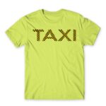 Taxi Apple Green Men's T-shirt for Taxi Driver, Work