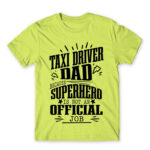 Taxi Driver dad Apple Green Men's T-shirt for Taxi Driver, Work