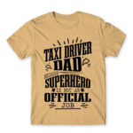 Taxi Driver dad Sand Men's T-shirt for Taxi Driver, Work