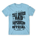 Taxi Driver dad Sky Blue Men's T-shirt for Taxi Driver, Work