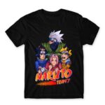Team 7 – Naruto Black Men's T-shirt for Anime, Naruto