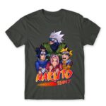 Team 7 – Naruto Dark Grey Men's Tee for Anime, Naruto