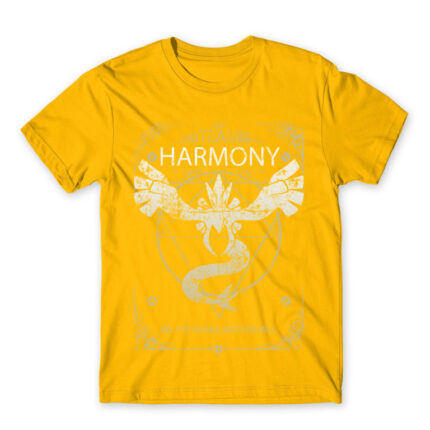 Team Harmony Gold Men's Tee for Anime, Pokemon