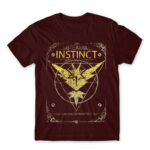 Team Instinct Burgundy Men's Tee for Anime, Pokemon