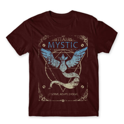 Team Mystic Burgundy Men's Tee for Anime, Pokemon