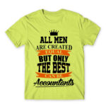 The best become accountants Apple Green Men's T-shirt for Accountant, Work