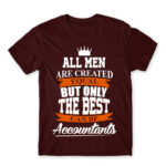 The best become accountants Burgundy Men's Tee for Accountant, Work