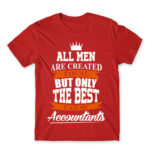The best become accountants Red Men's Tee for Accountant, Work