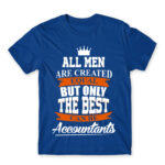 The best become accountants Royal Blue Men's T-shirt for Accountant, Work