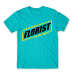 The best florist in the galaxy Atoll Blue Men's T-shirt for Florist, Work