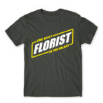 The best florist in the galaxy Dark Grey Men's T-shirt for Florist, Work