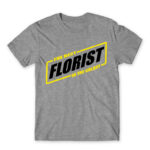 The best florist in the galaxy Grey Melange Men's T-shirt for Florist, Work