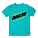 The best railwayman in the galaxy Atoll Blue Men's Tee for Train Conductor, Work