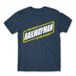 The best railwayman in the galaxy Denim Men's Tee for Train Conductor, Work