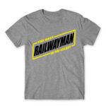 The best railwayman in the galaxy Grey Melange Men's T-shirt for Train Conductor, Work