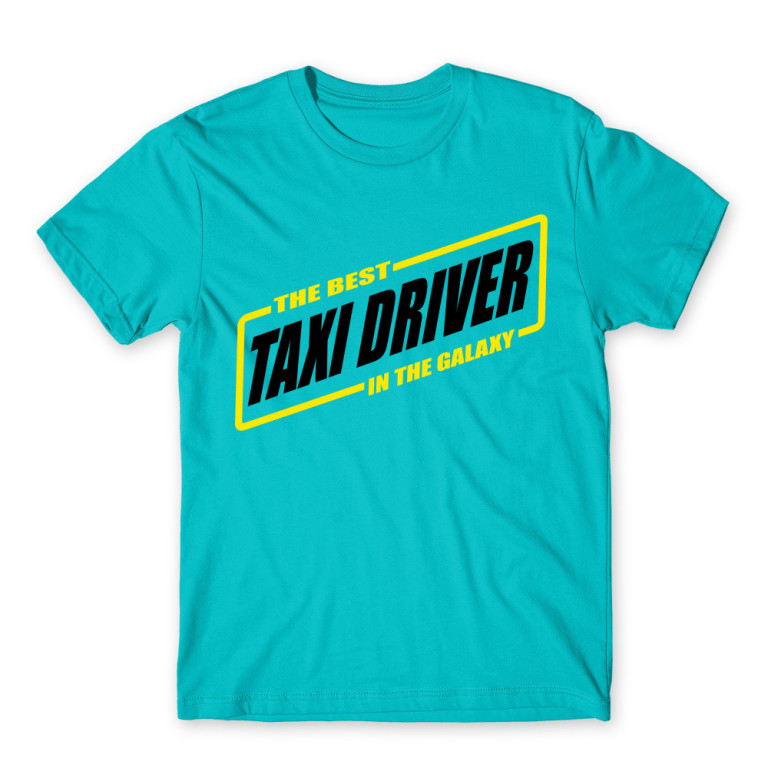 The Best Taxi driver in the Galaxy Atoll Blue Men's Tee for Taxi Driver, Work