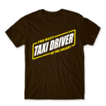 The Best Taxi driver in the Galaxy Chocolate Men's T-shirt for Taxi Driver, Work