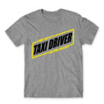 The Best Taxi driver in the Galaxy Grey Melange Men's T-shirt for Taxi Driver, Work