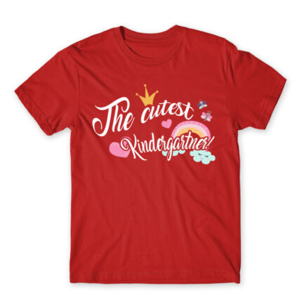 The cutest kindergartner Red Men's T-shirt for Kindergartner, Work