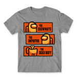 The dead body Grey Melange Men's T-shirt for Gaming
