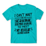 The seasonal and the regular depression Atoll Blue Men's T-shirt for Funny, Seasonal Depression