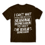The seasonal and the regular depression Chocolate Men's Tee for Funny, Seasonal Depression