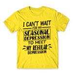 The seasonal and the regular depression Lemon Men's T-shirt for Funny, Seasonal Depression