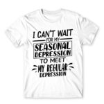 The seasonal and the regular depression White Men's Tee for Funny, Seasonal Depression