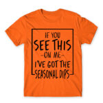 The seasonal depression has hit Orange Men's T-shirt for Funny, Seasonal Depression