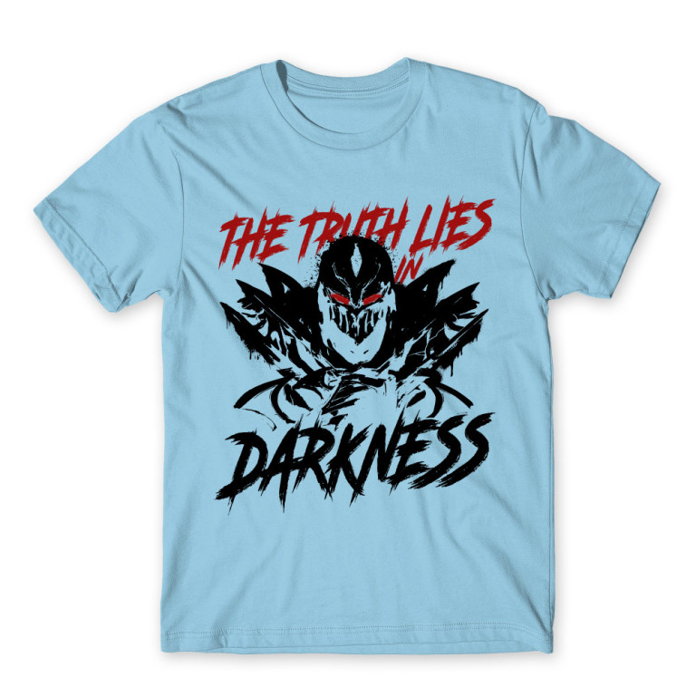 The Truth Lies in Darkness Sky Blue Men's Tee for Gaming, League Of Legends