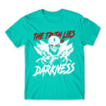 The Truth Lies in Darkness Turquoise Men's T-shirt for Gaming, League Of Legends