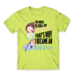 The world full of princess – obstetrician Apple Green Men's T-shirt for Obstetrician, Work