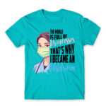 The world full of princess – obstetrician Atoll Blue Men's T-shirt for Obstetrician, Work