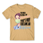 The world full of princess – obstetrician Sand Men's T-shirt for Obstetrician, Work