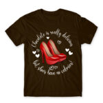 There are no calories in shoes Chocolate Men's T-shirt for Funny, Shopping