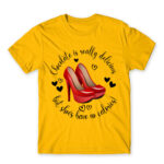 There are no calories in shoes Gold Men's T-shirt for Funny, Shopping