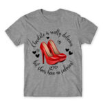 There are no calories in shoes Grey Melange Men's T-shirt for Funny, Shopping