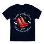 There are no calories in shoes Navy Men's Tee for Funny, Shopping