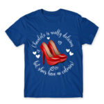 There are no calories in shoes Royal Blue Men's Tee for Funny, Shopping