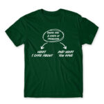 There are two kinds of problems Bottle Green Men's T-shirt for Badass, Funny