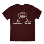 There are two kinds of problems Burgundy Men's Tee for Badass, Funny