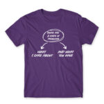 There are two kinds of problems Dark Purple Men's Tee for Badass, Funny