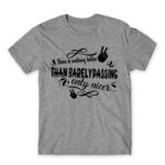 There’s no better mark Grey Melange Men's T-shirt for Funny, Study