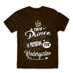 This prince is preparing for kindergarten Chocolate Men's Tee for Kindergartner, Work