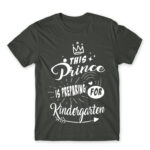 This prince is preparing for kindergarten Dark Grey Men's T-shirt for Kindergartner, Work