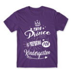 This prince is preparing for kindergarten Dark Purple Men's Tee for Kindergartner, Work