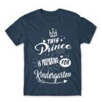 This prince is preparing for kindergarten Denim Men's T-shirt for Kindergartner, Work