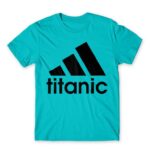 Titanic Atoll Blue Men's T-shirt for Brand Parody, Funny